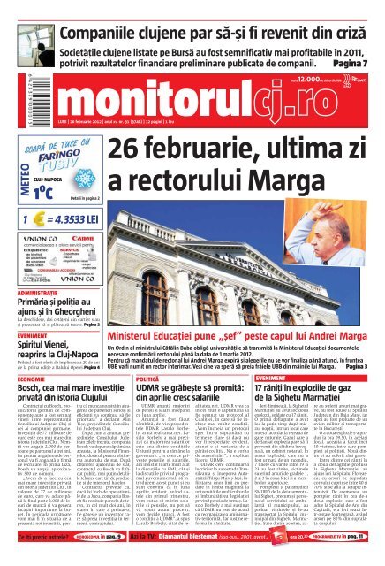 Pe scurt - Monitorul de Cluj