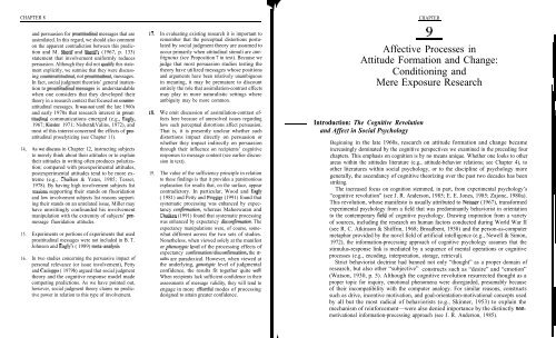 Affective Processes in Attitude Formation and Change: Conditioning ...