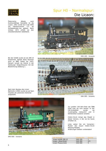 Der FERRO-TRAIN Katalog - 20110920