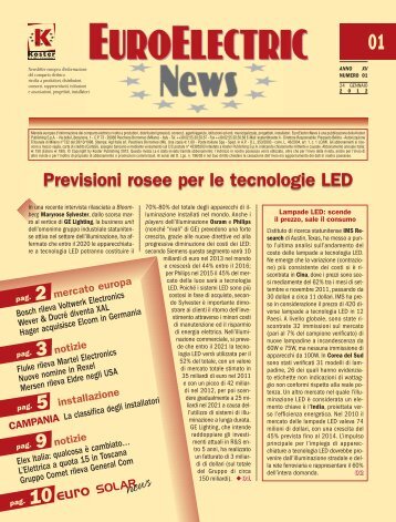 Previsioni rosee per le tecnologie LED - Nuova Orsud