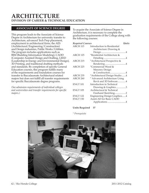 Complete College Catalog 2011-2012 - Rio Hondo College