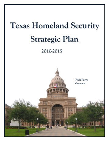 Texas Homeland Security Strategic Plan - Office of the Governor ...
