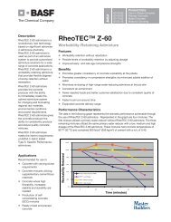 RheoTEC™ Z-60 - BASF Construction Chemicals