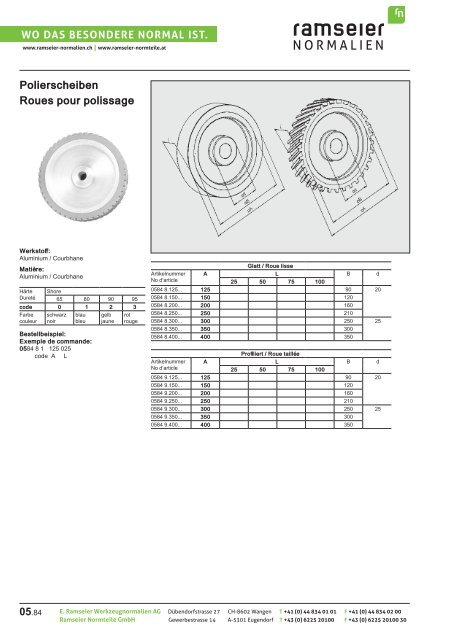 Eléments polyurenthane [PDF 3,65 MB] - Ramseier-Normalien