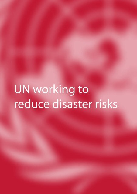 Disaster Risk Reduction in the United Nations - unisdr