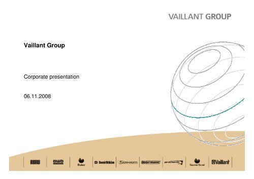 Vaillant Group at a glance