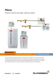 Pressure control and water make up system