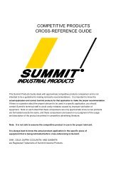 competitive products cross-reference guide - Summit Industrial ...