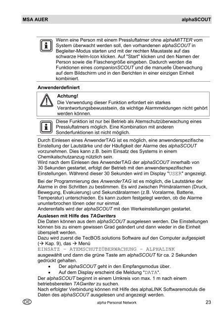 alpha Personal Network - Freiwillige Feuerwehr Aschaffenburg