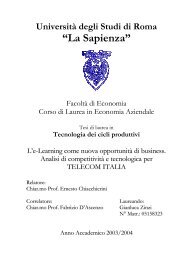 “La Sapienza” - TECA ELIS