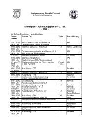 Dienstplan - Ausbildungsplan der 2. TEL - 2012 - - der Freiwilligen ...