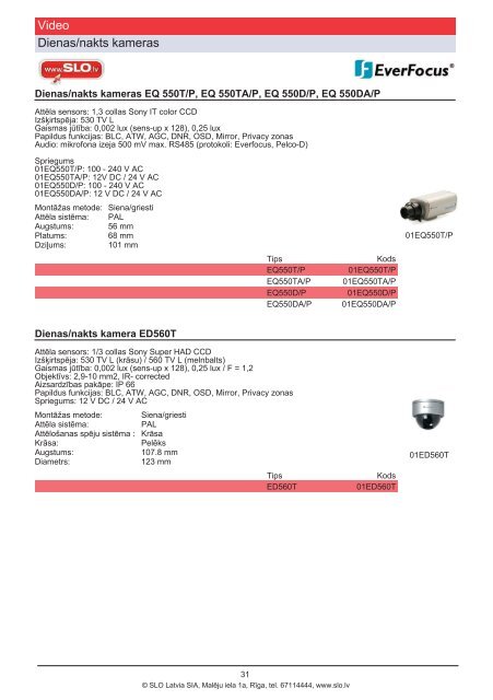 Drošības sistēmu katalogs 2010/V2.0 (PDF) - SLO Latvia