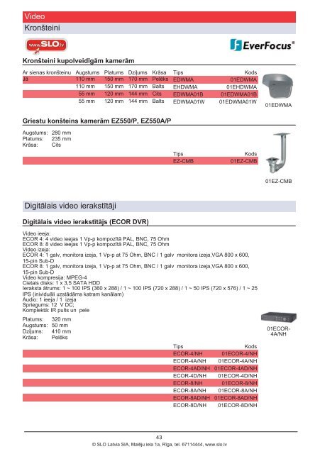 Drošības sistēmu katalogs 2010/V2.0 (PDF) - SLO Latvia