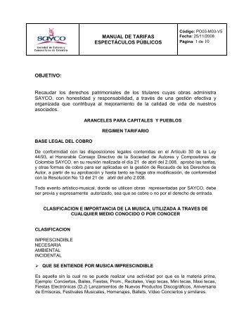 INSTRUCTIVO PARA ELABORACION DE PLANILLAS - Sayco