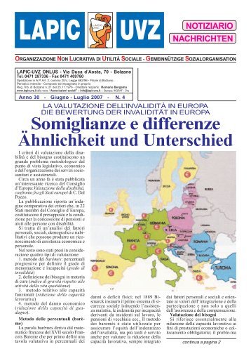 Somiglianze e differenze Ähnlichkeit und Unterschied - Libera ...