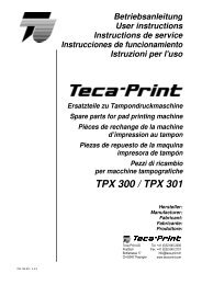 TPX 300 / TPX 301 - Teca-Print