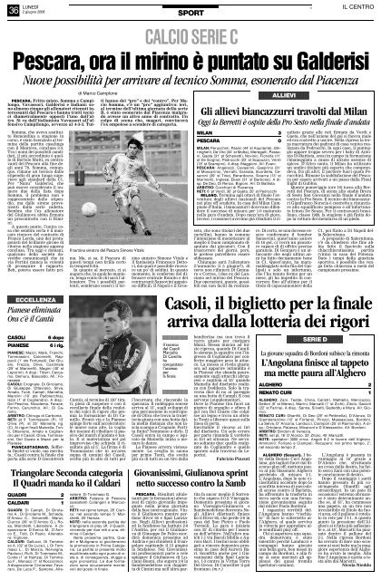 02/06/2008 Play Off - Triangolari - serie d news