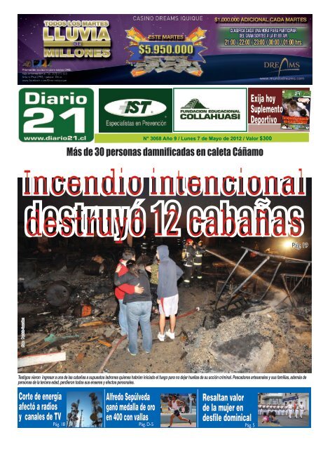 Más de 30 personas damnificadas en caleta Cáñamo ... - Diario21.cl