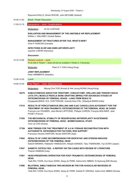 Final Scientific Programme _revised - sicot