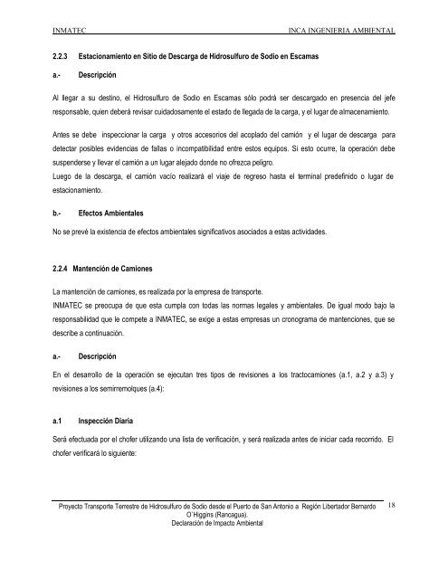 Transporte Terrestre de Hidrosulfuro de Sodio desde el