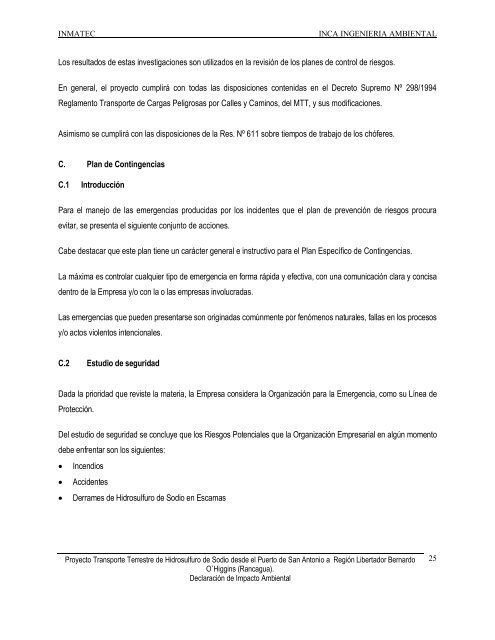 Transporte Terrestre de Hidrosulfuro de Sodio desde el