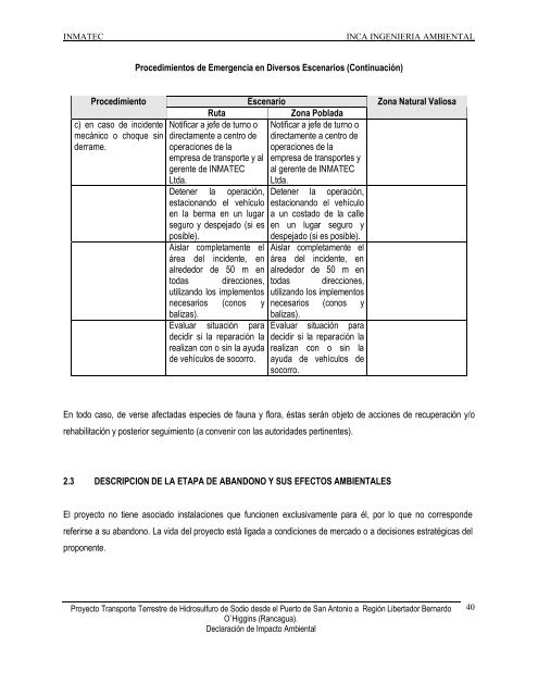 Transporte Terrestre de Hidrosulfuro de Sodio desde el