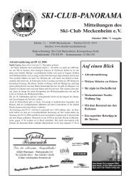SKI-CLUB-PANORAMA - Ski-Club Meckenheim e.V.