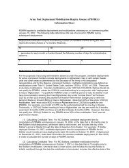Army Post Deployment/Mobilization Respite Absence (PDMRA ...