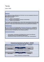 Vereinsmeisterschaften 2005 - FC Heimertingen