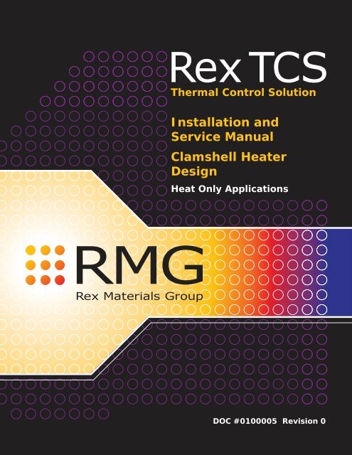 Installation & Service Manual - Rex Materials Group