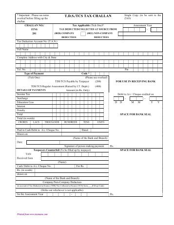 TDS Rates AY - Finotax