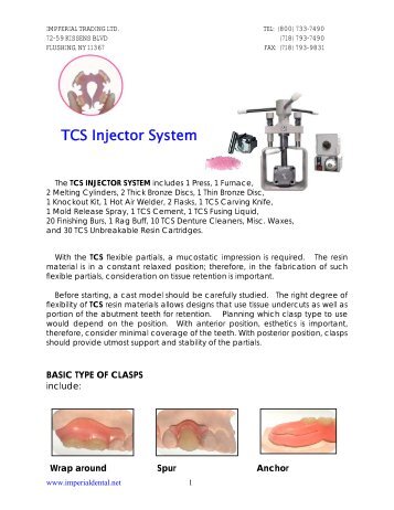 TCS Injector System - Imperialdental.net