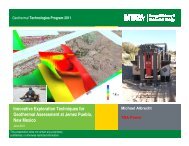 Geothermal Technologies Program 2011 - New Mexico - Energy ...