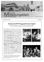Kulturtreff-Programm bis April - Stadt Feuchtwangen