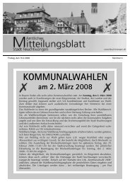 KOMMUNALWAHLEN - Stadt Feuchtwangen