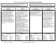 Latin America Content Map - Troup 6-12 Teacher Resources