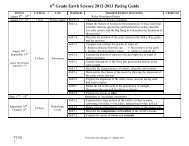 2012-2013 Pacing Guide - Troup 6-12 Teacher Resources