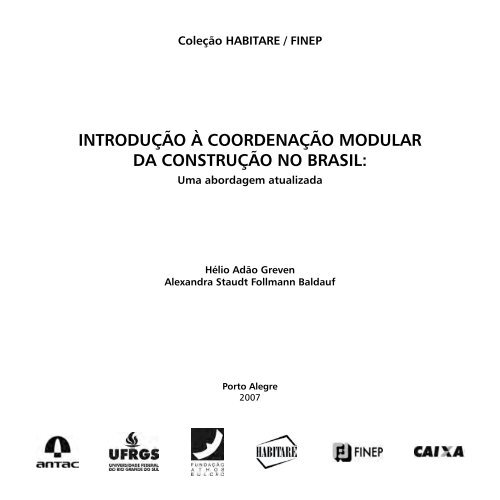 Introdução à Coordenação Modular da Construção no ... - Habitare