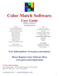 tcs color match software© user guide - Tru-Color Systems