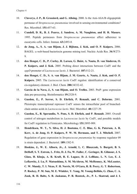 Gene regulation in Streptococcus pneumoniae - RePub - Erasmus ...