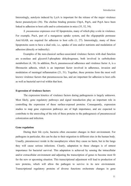 Gene regulation in Streptococcus pneumoniae - RePub - Erasmus ...