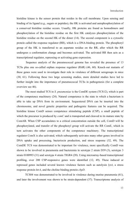 Gene regulation in Streptococcus pneumoniae - RePub - Erasmus ...