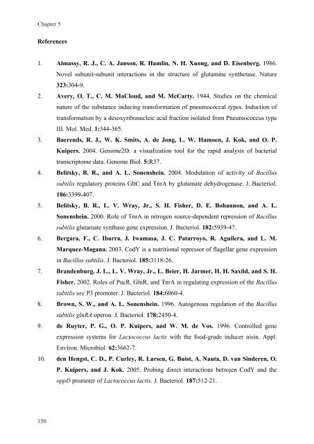 Gene regulation in Streptococcus pneumoniae - RePub - Erasmus ...