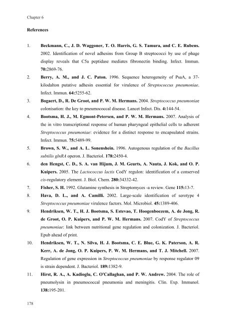 Gene regulation in Streptococcus pneumoniae - RePub - Erasmus ...