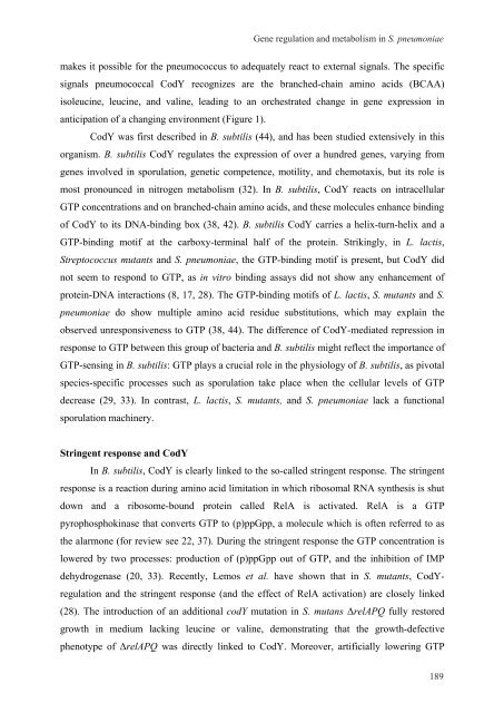 Gene regulation in Streptococcus pneumoniae - RePub - Erasmus ...