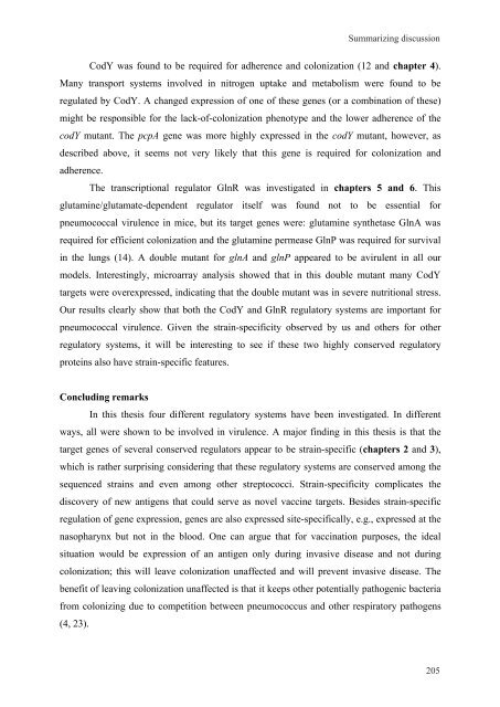 Gene regulation in Streptococcus pneumoniae - RePub - Erasmus ...