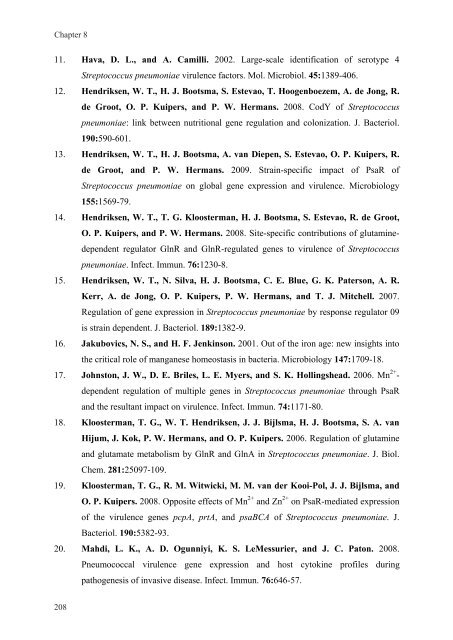 Gene regulation in Streptococcus pneumoniae - RePub - Erasmus ...