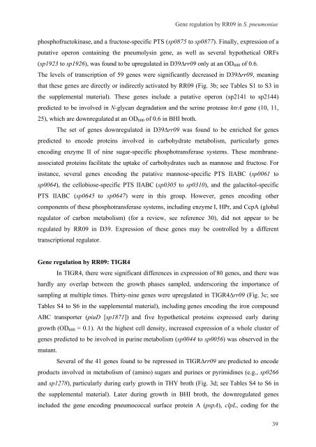 Gene regulation in Streptococcus pneumoniae - RePub - Erasmus ...