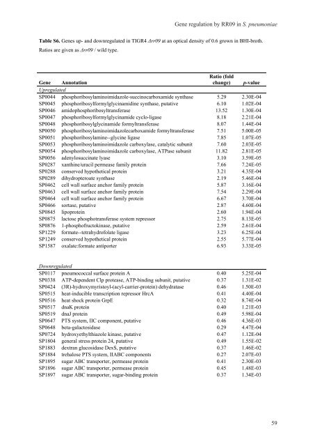 Gene regulation in Streptococcus pneumoniae - RePub - Erasmus ...