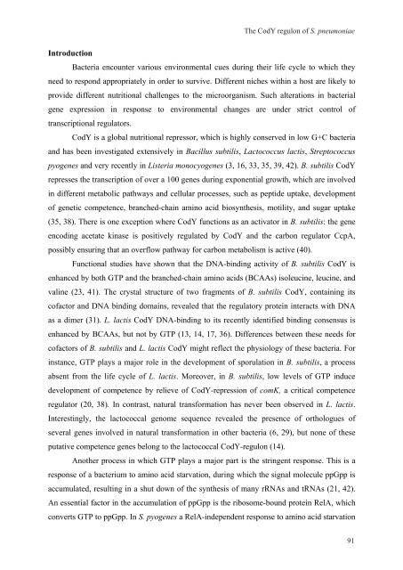 Gene regulation in Streptococcus pneumoniae - RePub - Erasmus ...